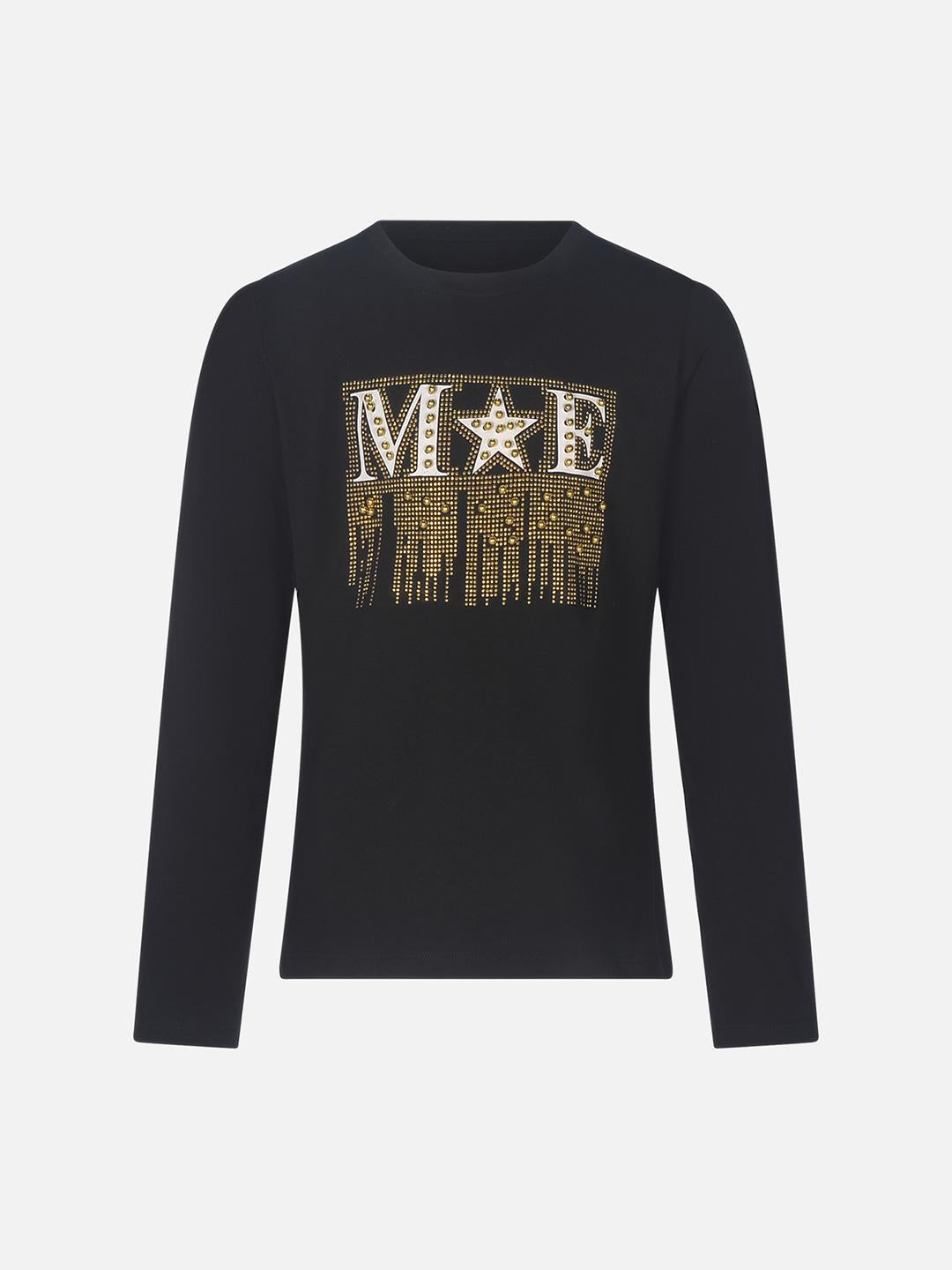 Marc Ellis t-shirt nero con logo sul davanti 00168 NERO MARC ELLIS 