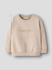 Name It felpa kids beige con stampa glitterata