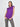 District Margherita Mazzei t-shirt with purple shoulder pads