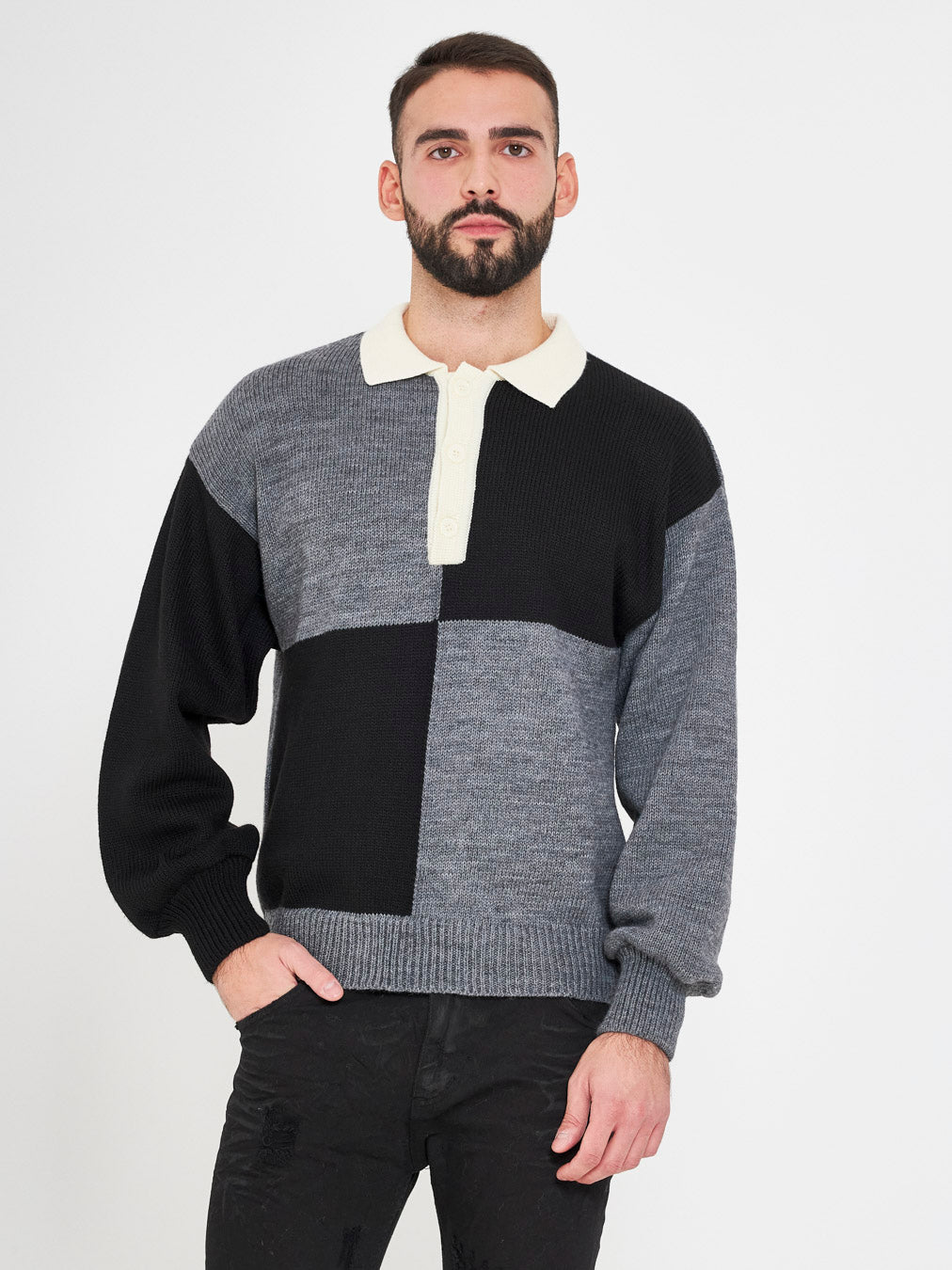 Mood One two-tone sweater