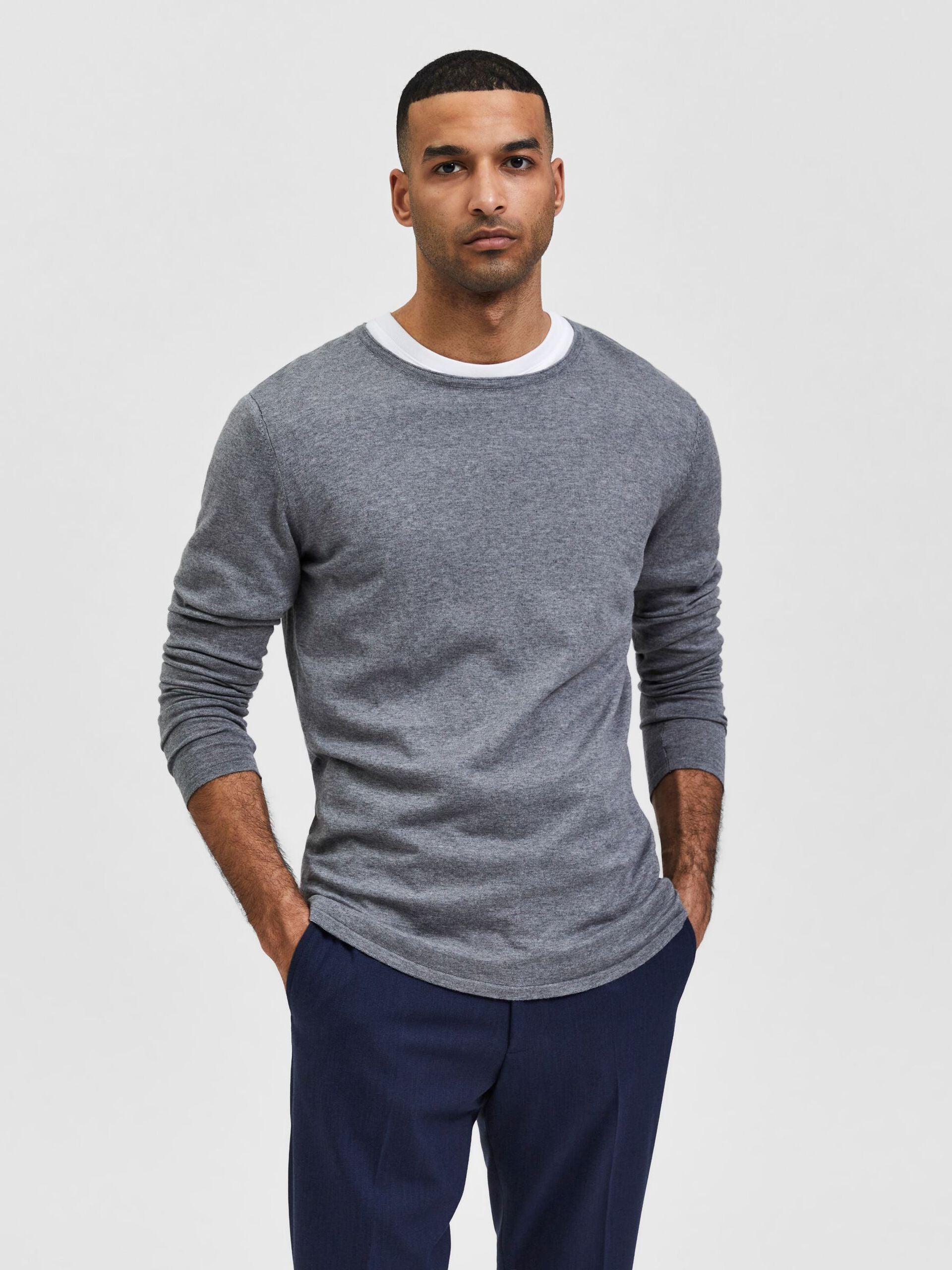 Selected Pullover grigio