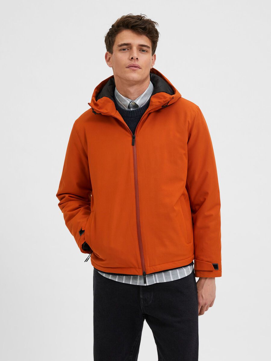 Selected orange short jacket
