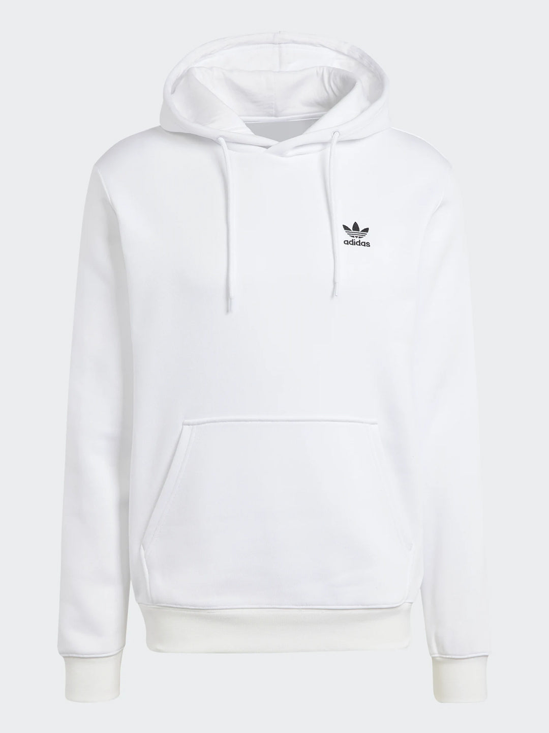 Adidas Trefoil Essentials white hooded sweatshirt