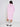 Disclaimer Pink sweatshirt dress with hood and asymmetric length