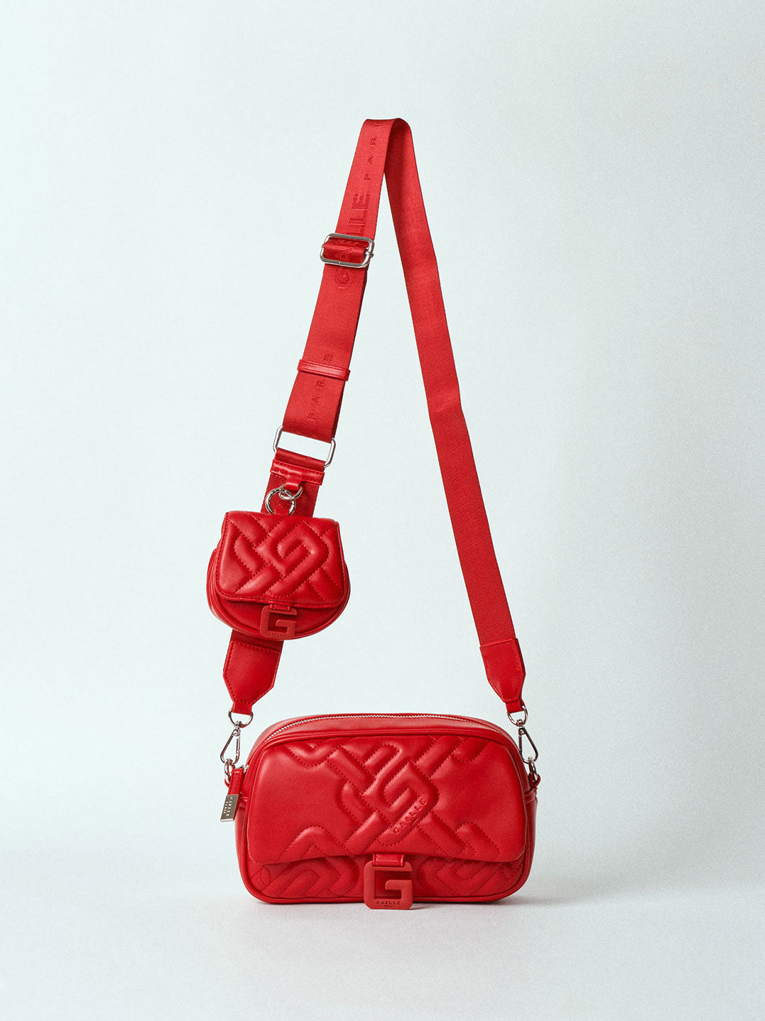 Gaelle borsa rosso con tracolla regolabile