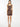 Glamorous spotted brown miniskirt