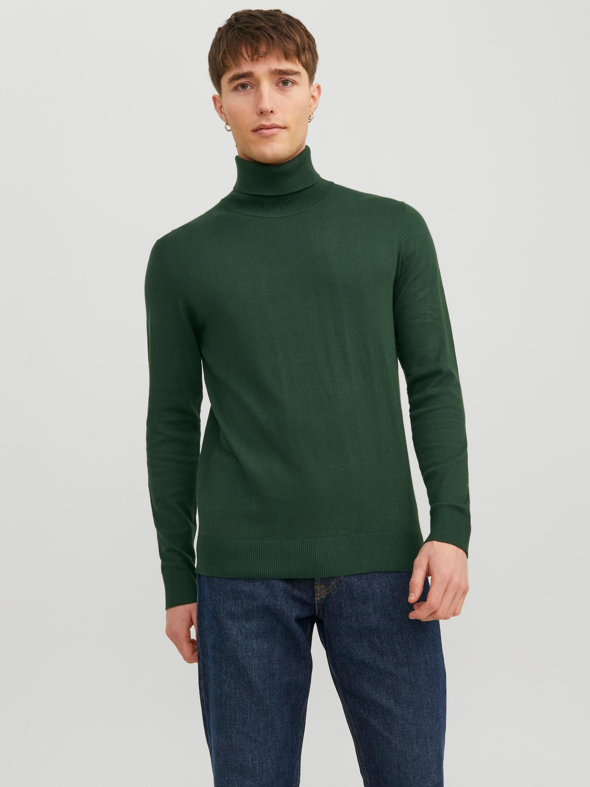 Jack &amp; Jones green turtleneck sweater