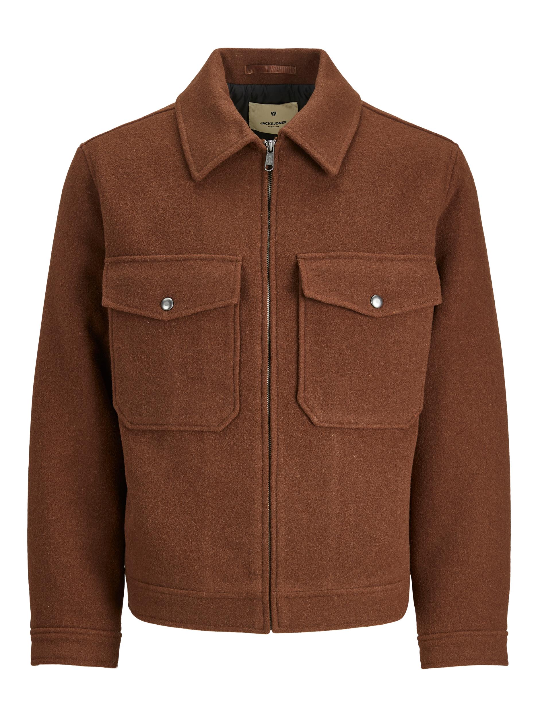 Jack &amp; Jones brown jacket with big pockets