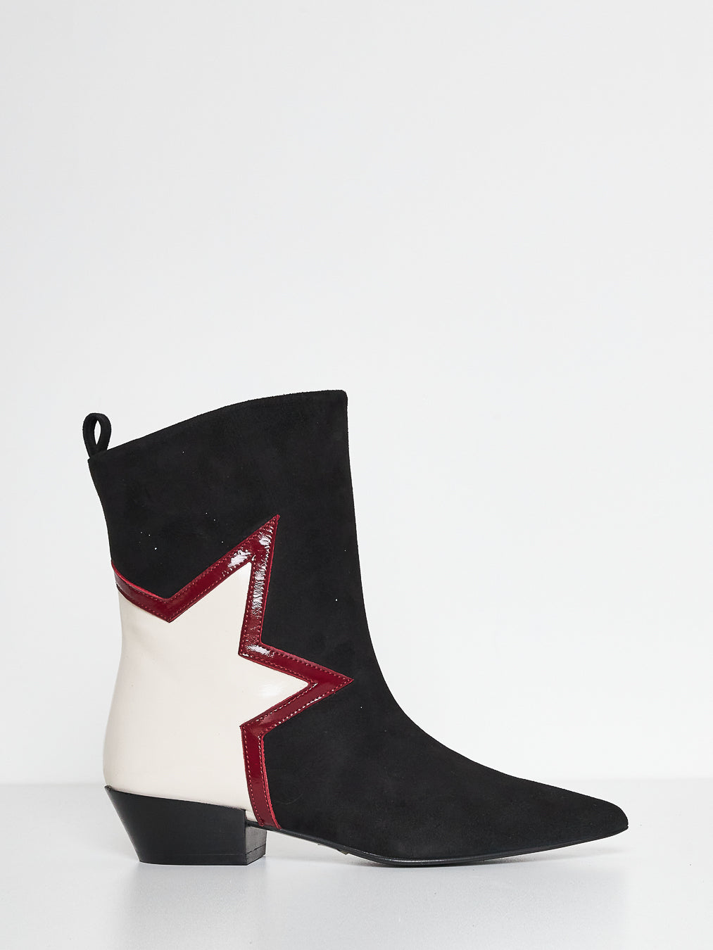 Marc Ellis MT 257 black suede ankle boots with star