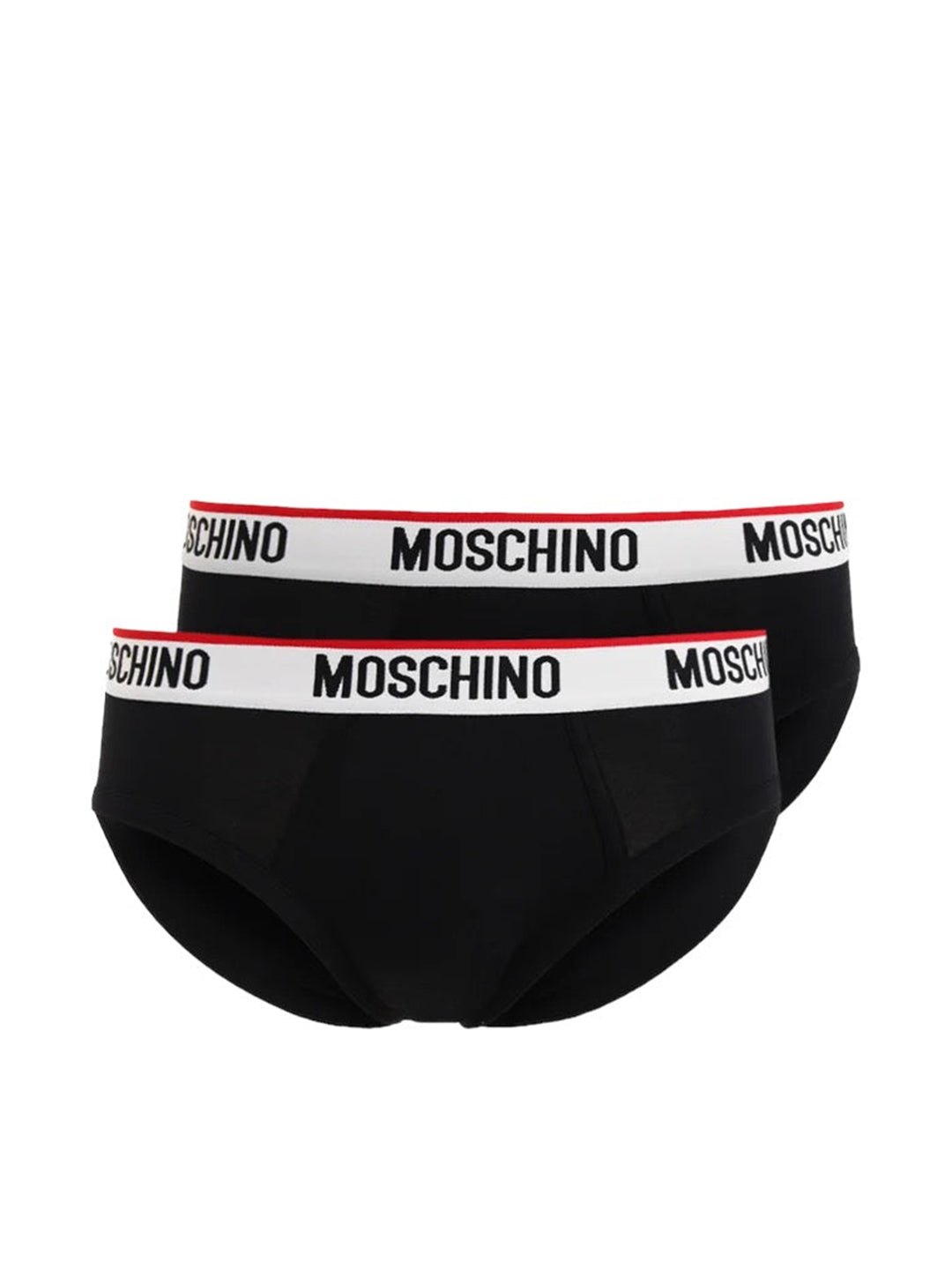 Moschino black briefs set in bipack packaging