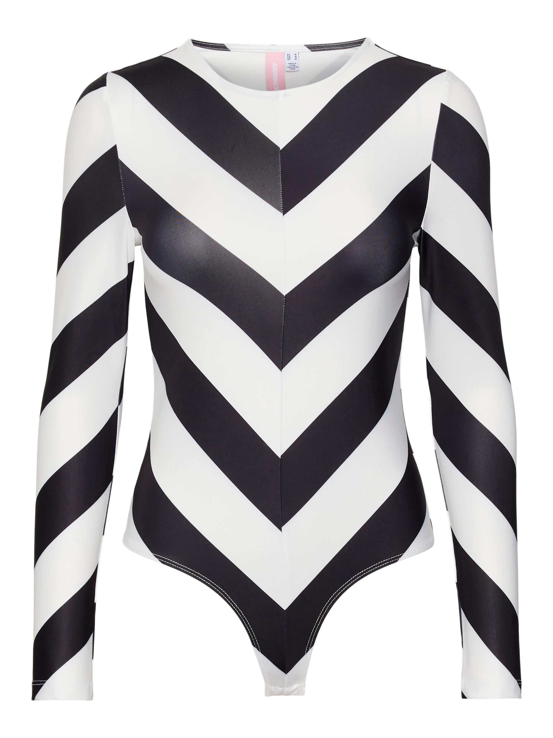 Something new black and white striped body