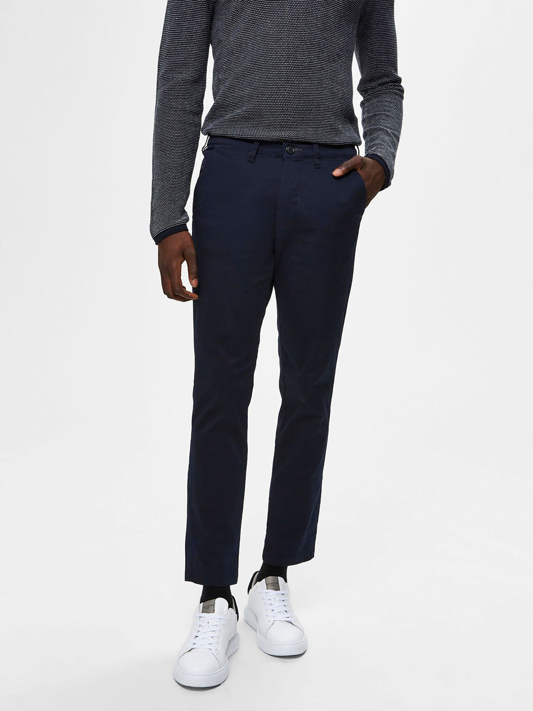 Selected blue chinos