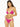 4Giveness triangle bikini swimsuit and lace-up briefs like a virgin fuchsia