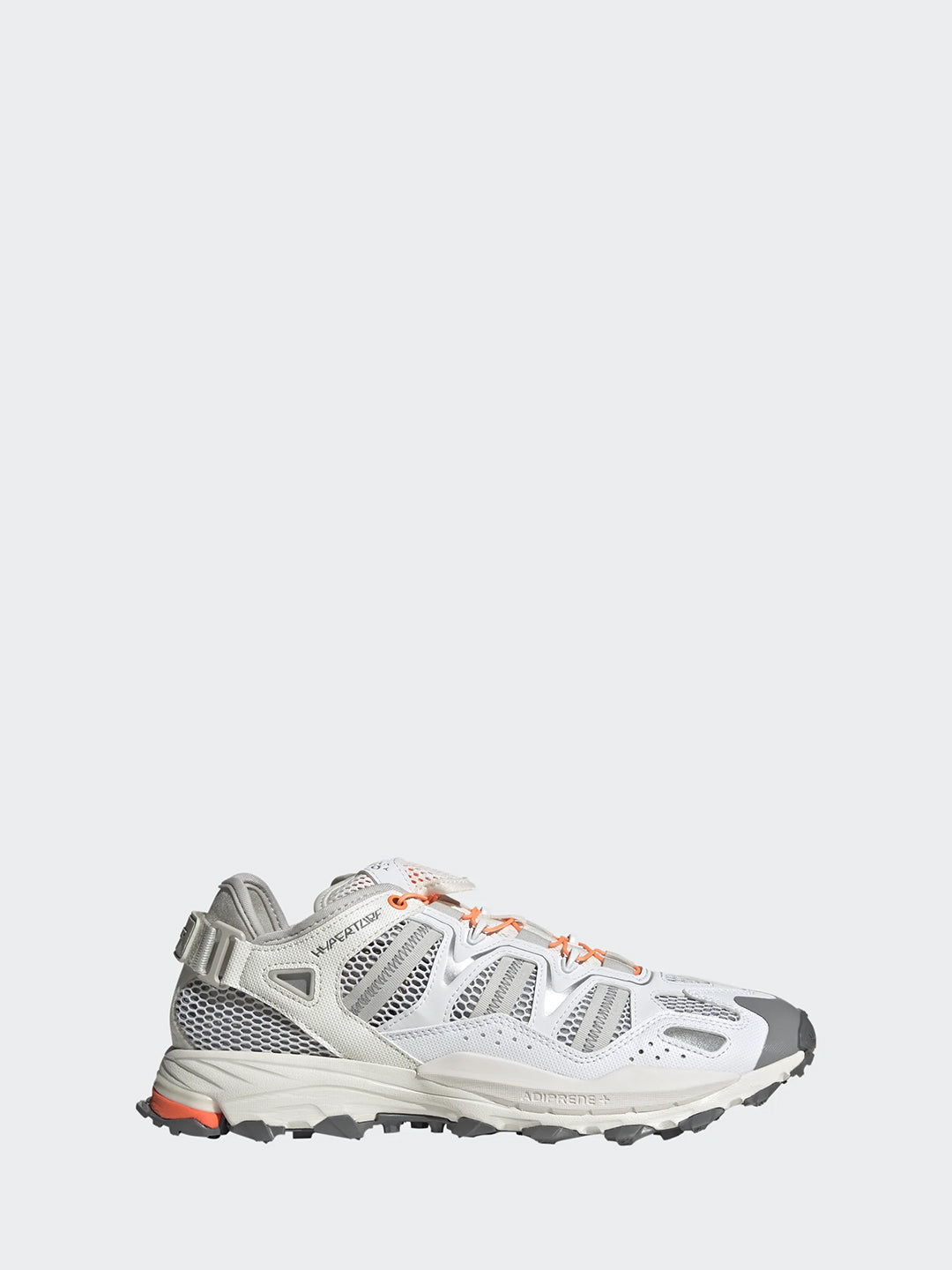 Adidas Hyperturf white, gray and orange sneakers