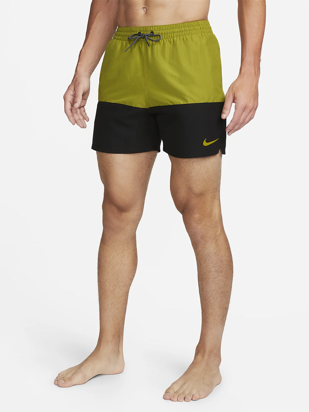 Nike green and black swimsuit shorts