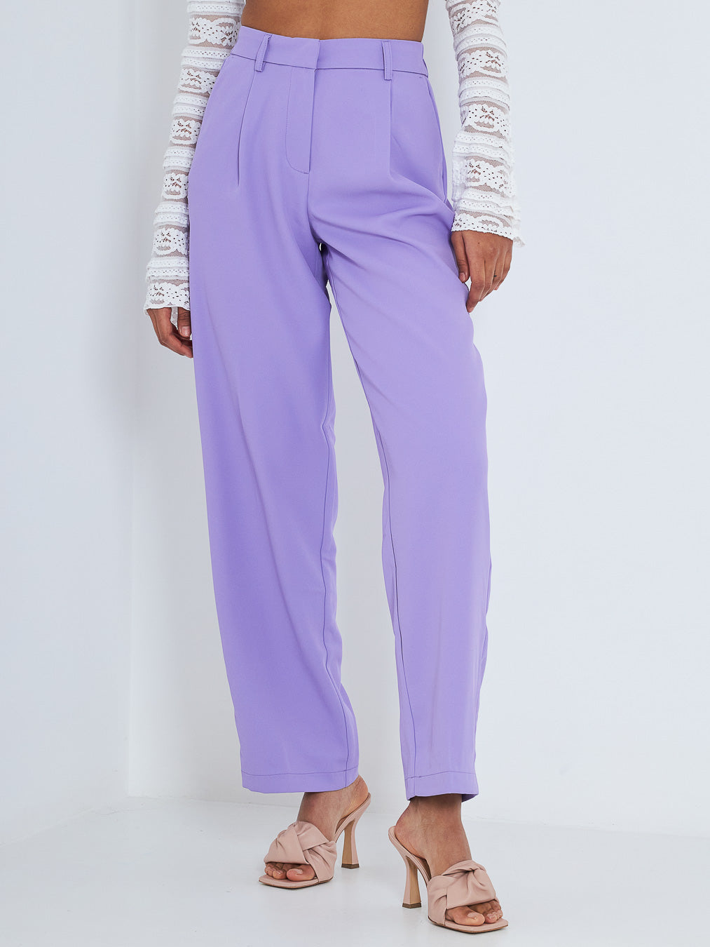 Pieces lilac trousers