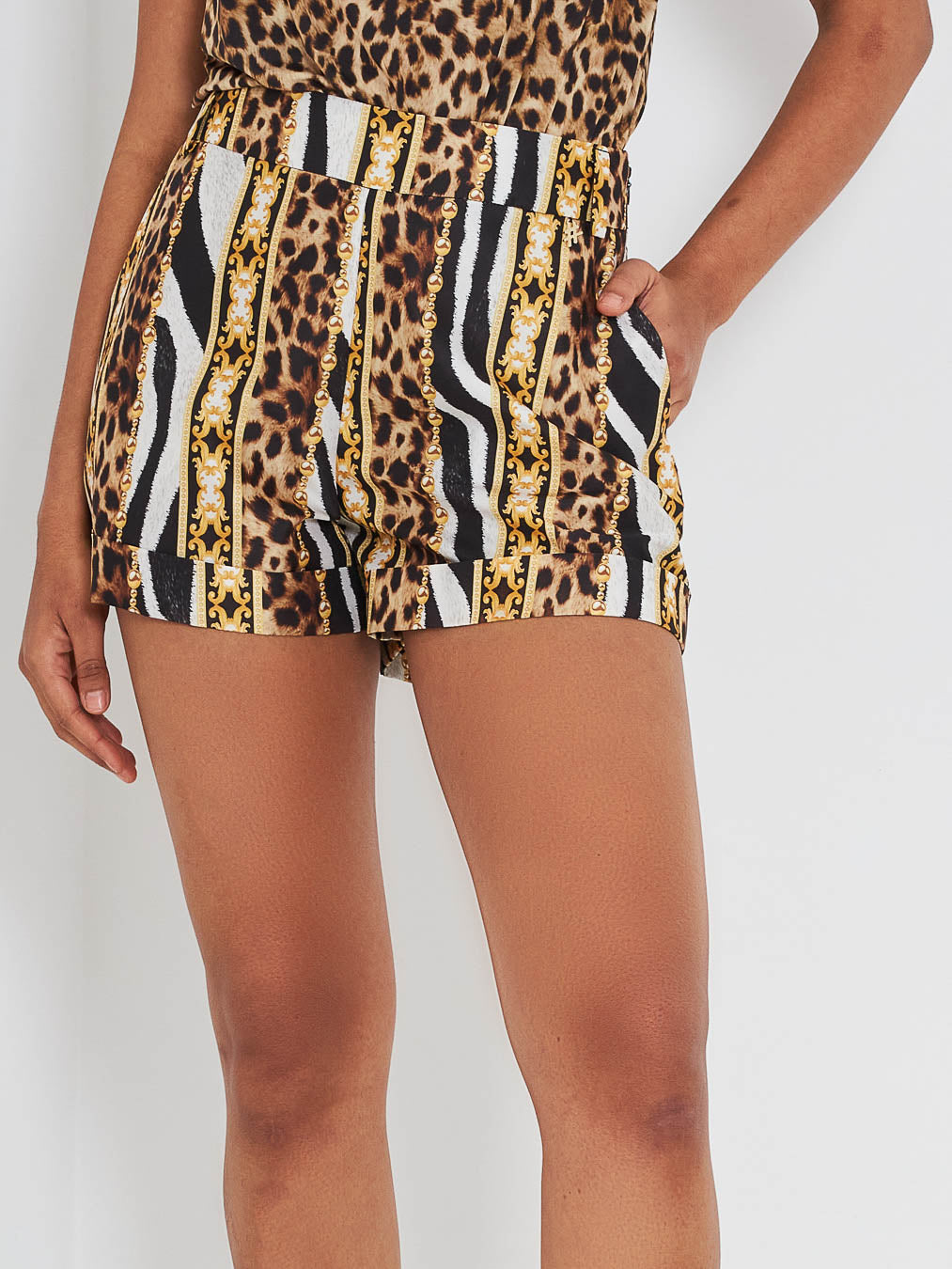 S#it patterned shorts