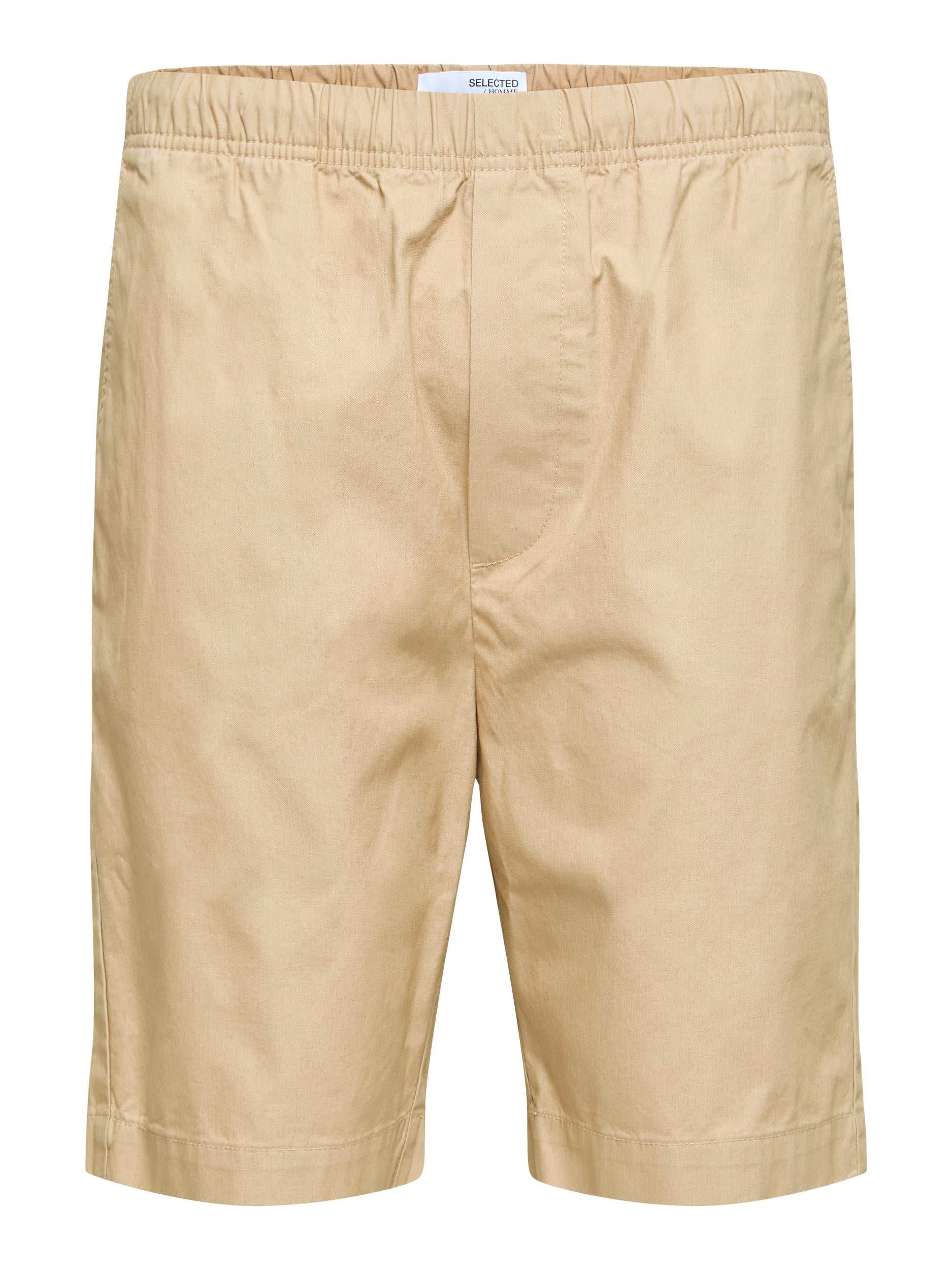 Selected beige Bermuda shorts