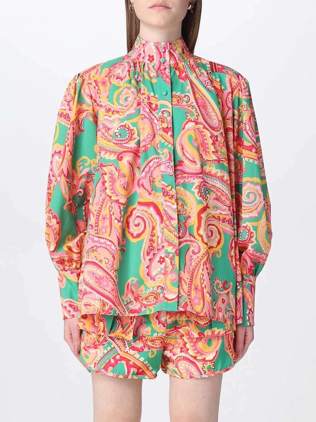 TPN Ernestine patterned shirt in printed fabric