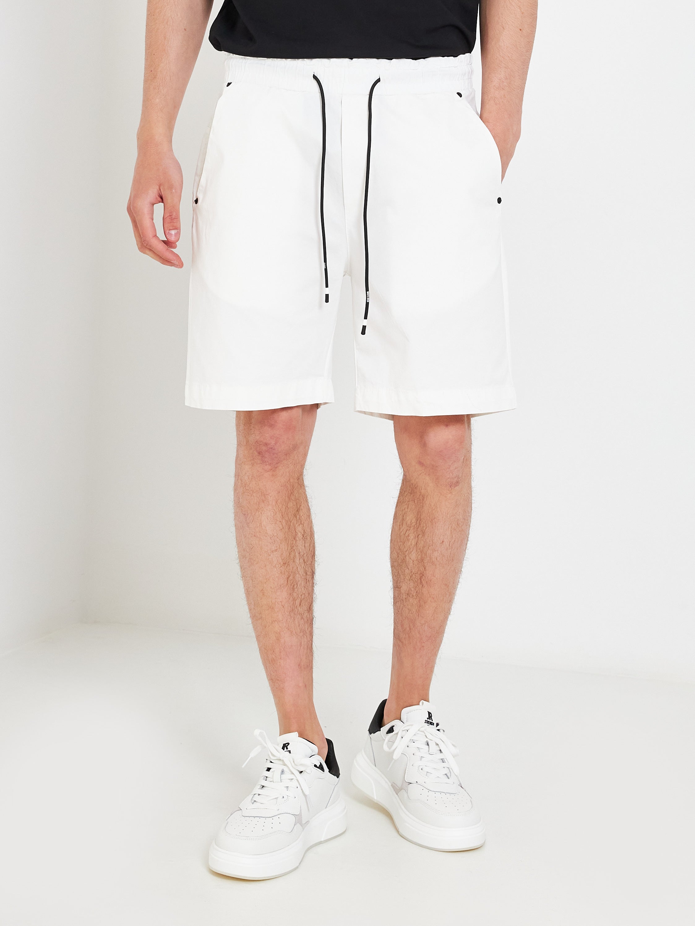 First white Bermuda shorts