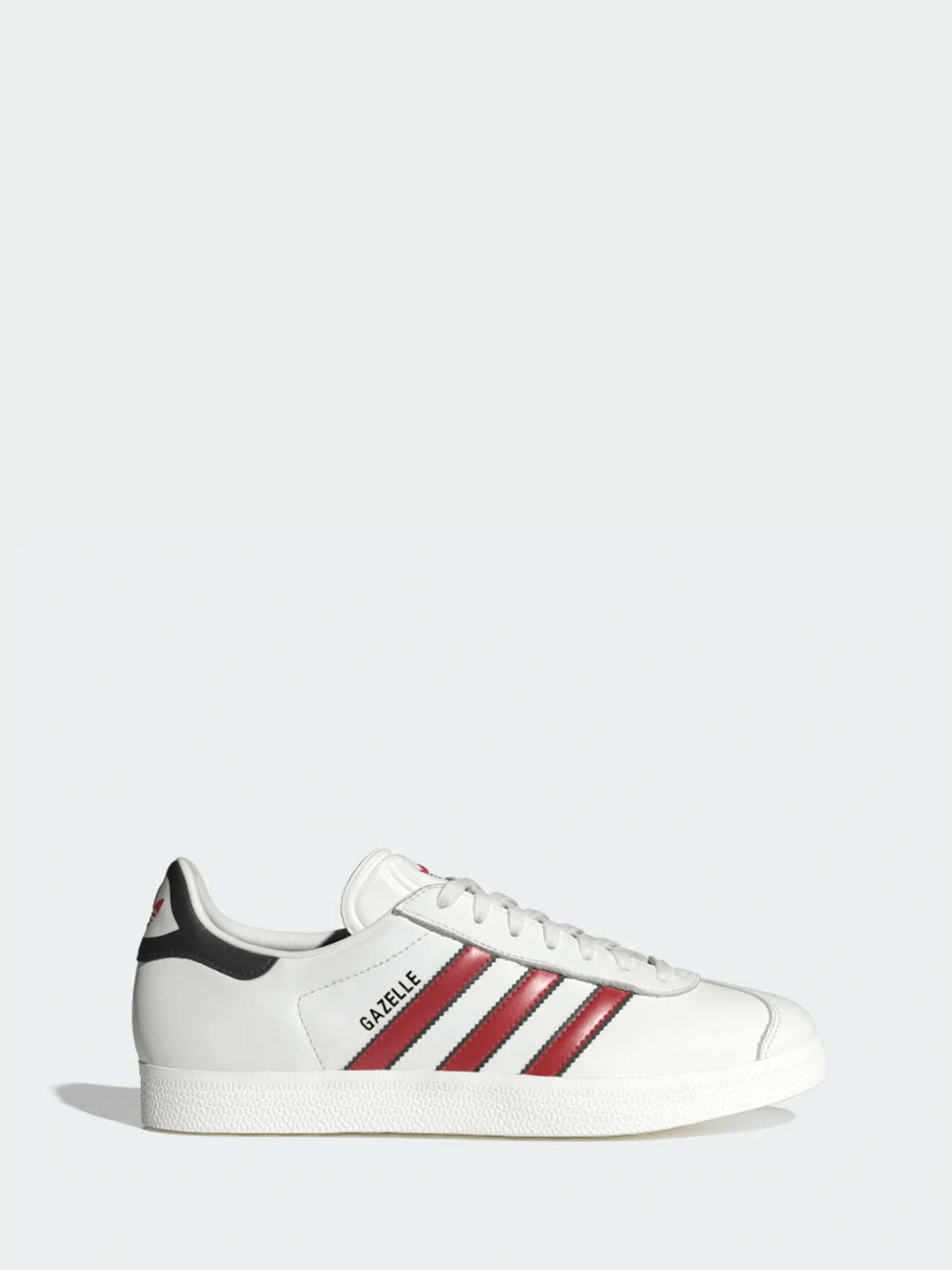 Adidas Gazelle sneakers bianco con bande rosse