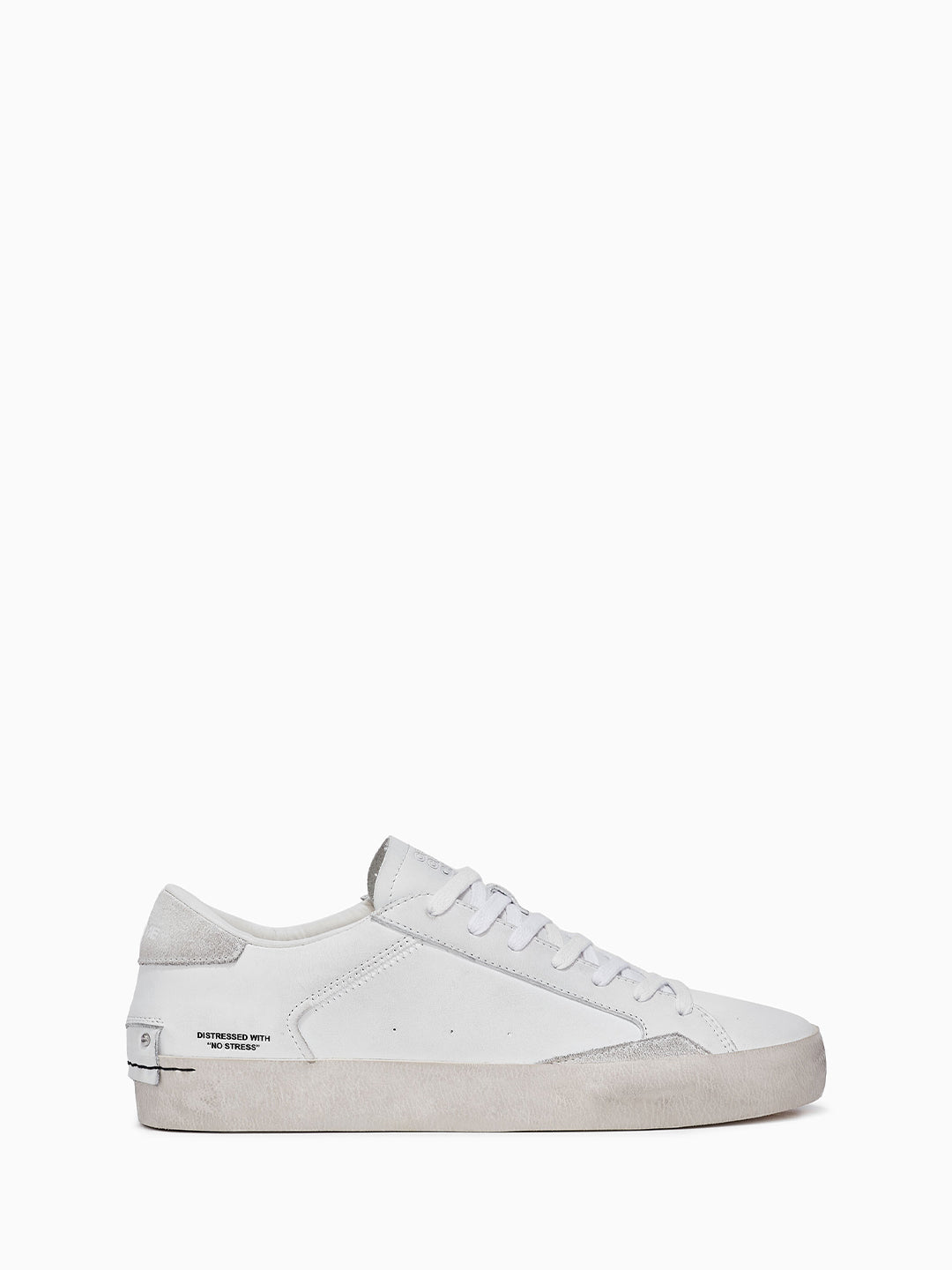 Crime Distressed White sneakers bianco