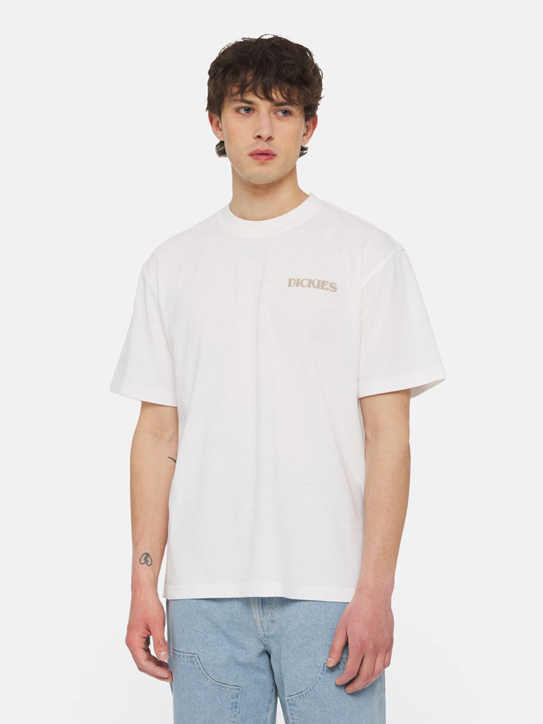 Dickies t-shirt Herndon bianco con stampa floreale