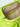 Gaelle pochette verde cedro liscio con tracolla removibile