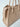 Gaelle Maxi Shoulder Strap beige bag with shoulder strap with embossed logo