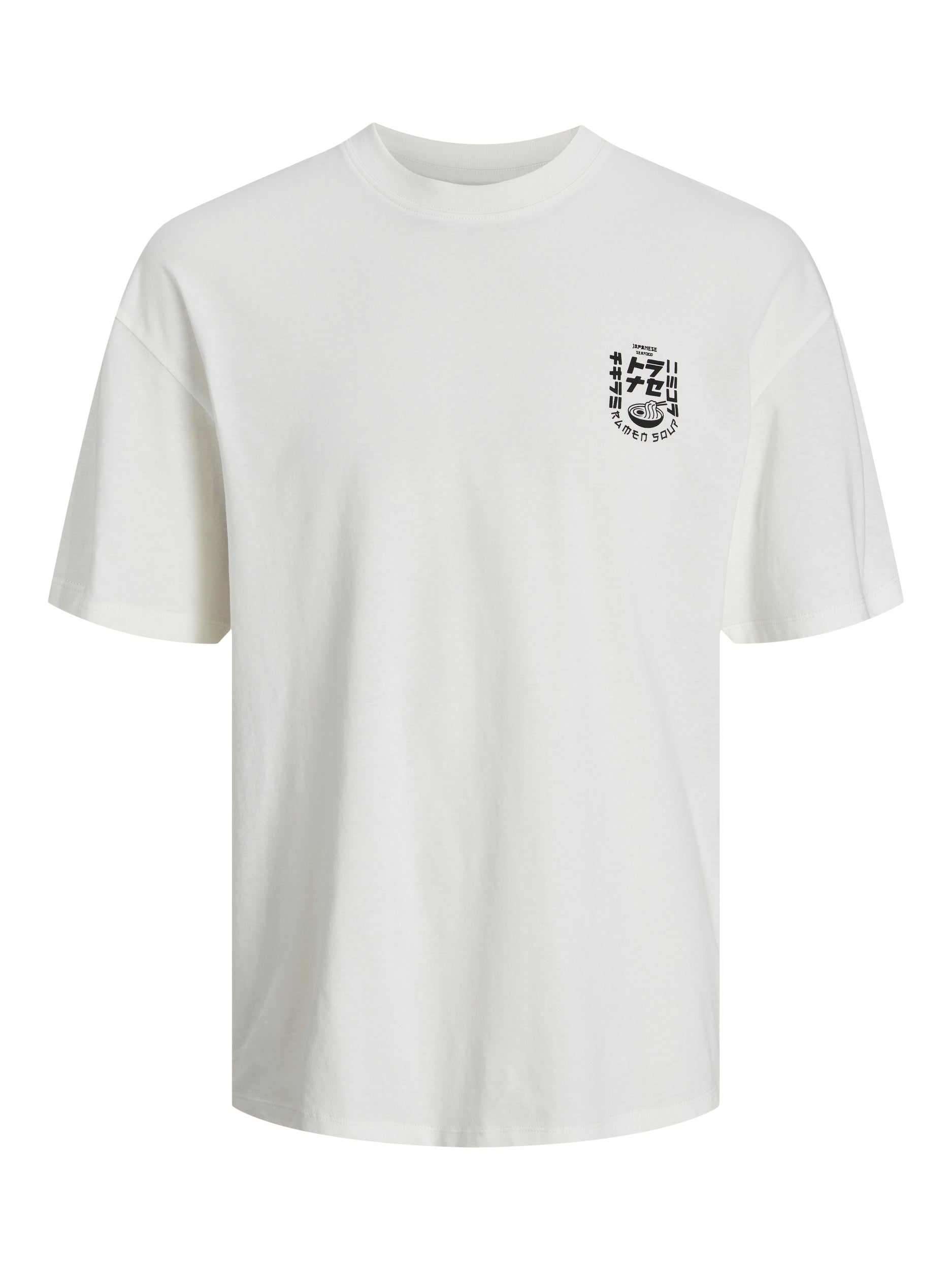Jack & Jones t-shirt bianco con stampa japan